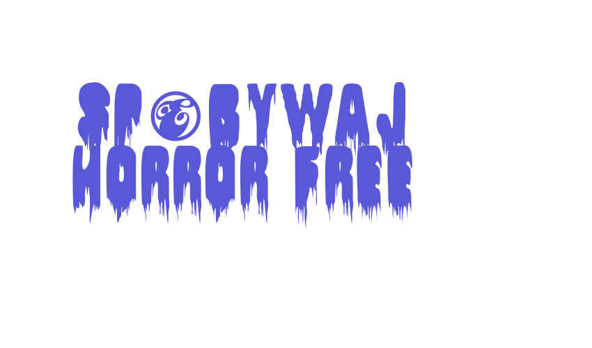 SpBywaj Horror free Font Download